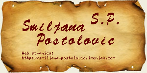 Smiljana Postolović vizit kartica